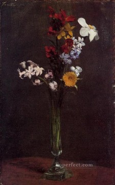 フラワーズ Painting - ナルシス ヒヤシンスとキンレンカの花の画家 アンリ ファンタン ラトゥール